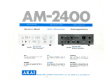 Akai AM-2400 Le manuel du propriétaire