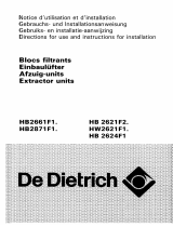 De Dietrich HB2661F12 Le manuel du propriétaire