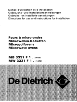 De Dietrich MW3331F1 Le manuel du propriétaire