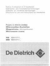 De Dietrich MW7311F1 Le manuel du propriétaire