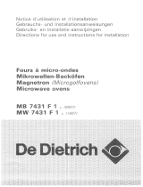De Dietrich MW7431F1 Le manuel du propriétaire