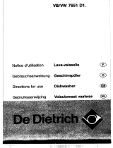 De Dietrich VB7651D1 Le manuel du propriétaire