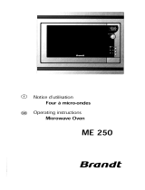 Brandt ME250XN1 Le manuel du propriétaire