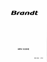 Groupe Brandt HFH15B1E Le manuel du propriétaire