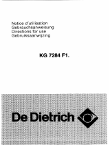 De Dietrich KG7284F13 Le manuel du propriétaire
