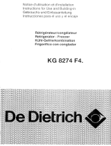 De Dietrich KG8274F4 Le manuel du propriétaire