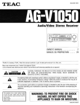 TEAC AGV1050 Le manuel du propriétaire