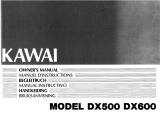 Kawai DX600 Le manuel du propriétaire