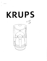 Krups PROCAFE II F538 Le manuel du propriétaire
