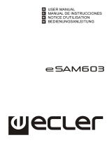 Ecler eSAM603 Manuel utilisateur