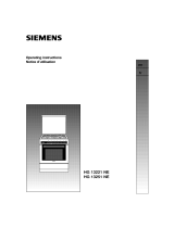 Siemens HG13221NE/21 Manuel utilisateur