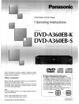 Panasonic dvd a 360 Le manuel du propriétaire