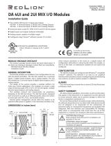 red lion DA 4UI and 2UI MIX I/O Modules Manuel utilisateur