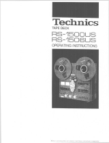 Technics RS-1500 Le manuel du propriétaire