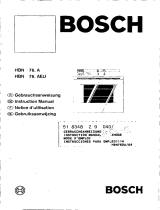 Bosch HBN762A Le manuel du propriétaire