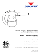 XPOWER A-2S CYBER DUSTER ELECTRIC AIR BLOWER Mode d'emploi