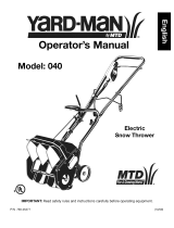 MTD 31C-040-701 Le manuel du propriétaire