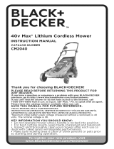 Black & Decker CM2040 TYPE 1 Le manuel du propriétaire