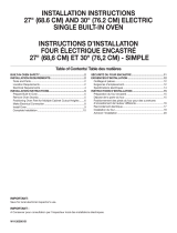 Whirlpool WOS31ES7JS00 Guide d'installation