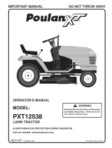 Poulan PXT12538 (96016002200) Le manuel du propriétaire