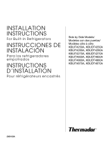Thermador KBUDT4860A/01 Guide d'installation