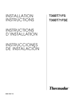 Thermador B36IT71SNS - 20 cu. Ft. Refrigerator Guide d'installation