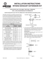Empire Heating Systems DVE-1 & DVE-2 Intake/Exhaust Extension Kit Le manuel du propriétaire