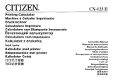 Citizen CX-123II Manuel utilisateur