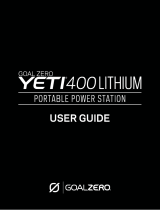 Goal Zero Yeti 400 Lithium Mode d'emploi
