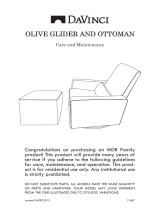 DaVinci Olive Glider and Ottoman Manuel utilisateur