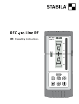 Stabila Receiver REC 410 Line RF Manuel utilisateur