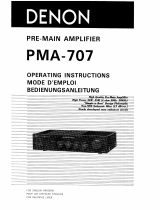 Denon PMA-707 Le manuel du propriétaire