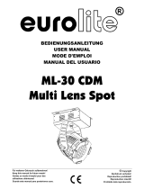 EuroLite ML-30 CDM Multi Lens Spot Manuel utilisateur