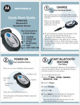 Motorola HF800 - Bluetooth hands-free Speakerphone Guide de démarrage rapide