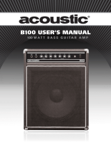 Acoustic B100 Manuel utilisateur