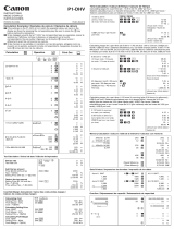 Canon P1-DHV Mode d'emploi