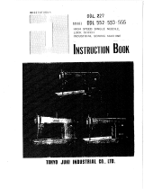 Juki DDL 555 Instruction book