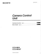 Sony CCU-M5AP Operating Instructions Manual