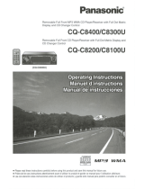 Panasonic CQC8200U - AUTO/RADIO CD DECK Operating Instructions Manual