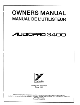 YORKVILLE Audiopro 3400 Le manuel du propriétaire