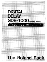 Roland SDE-1000 Le manuel du propriétaire