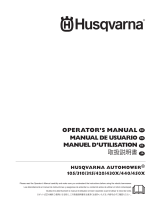 Husqvarna 315, 320 Manuel utilisateur
