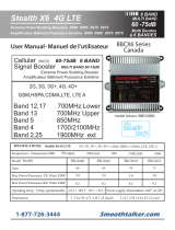 Smoothtalker Stealth X6 70dB 4G LTE Extreme Power 6-Band Cellular Signal Booster Kit Manuel utilisateur