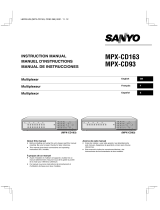 Sanyo MPX-CD93 Manuel utilisateur