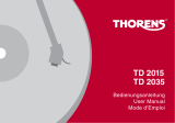 Thorens TD 2015 Manuel utilisateur