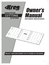 Kreg Adaptive Cutting System Project Table Replacement Top Manuel utilisateur