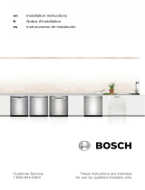 Bosch SHXM63WS5N Guide d'installation