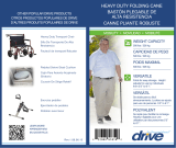 Drive Medical Bariatric Aluminum Folding Cane Height Adjustable Le manuel du propriétaire