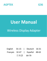 AGPtek Wireless Display Adapter G36 Manuel utilisateur