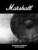Marshall Amplification Extension Cabinet Le manuel du propriétaire